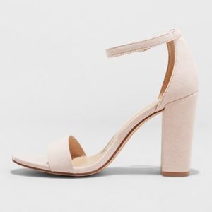 A New Day (Target) Ema Block Heels Blush Nude